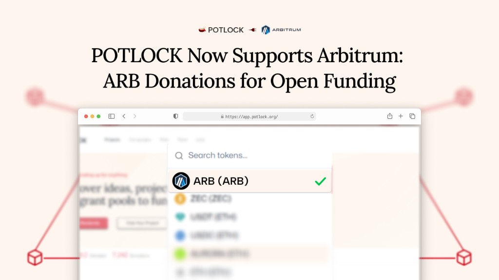 Donate with Arbitrum (ARB) on POTLOCK