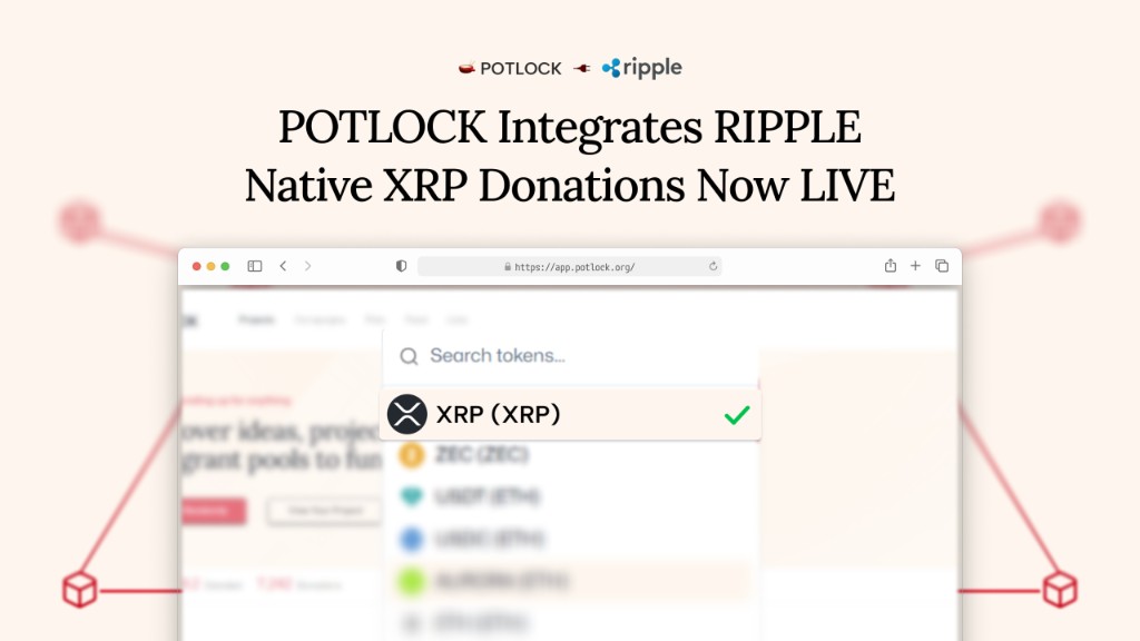 Donate with XRP on POTLOCK