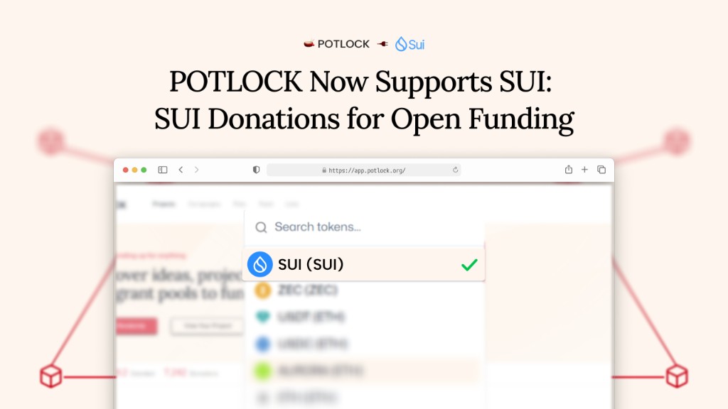 Donate with Sui on POTLOCK